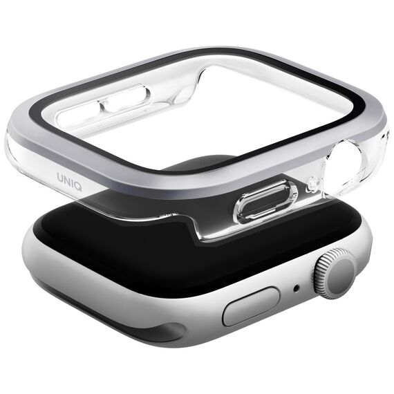 Uniq Voute tempered glass case for Apple Watch 10 46 mm - silver | Techbox