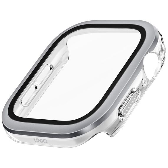 Uniq Voute tempered glass case for Apple Watch 10 46 mm - silver | Techbox