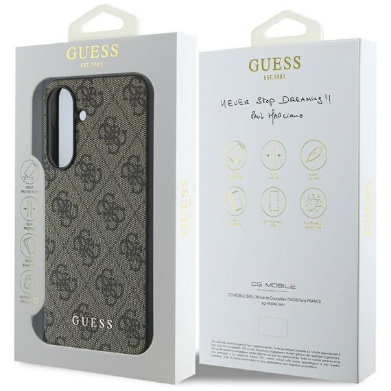 Guess 4G Charms Collection Case for Samsung Galaxy A56 - Brown | Techbox