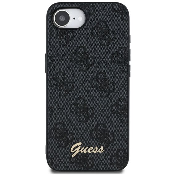 Guess 4G Script Logo MagSafe case for iPhone 16e - black | Techbox