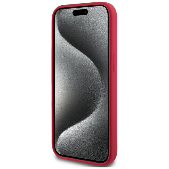 Karl Lagerfeld Silicone Karl&amp;Choupette Heads Ring MagSafe iPhone 15 Case - Red - Uncategorized Cases (2) - Cases - Techbox