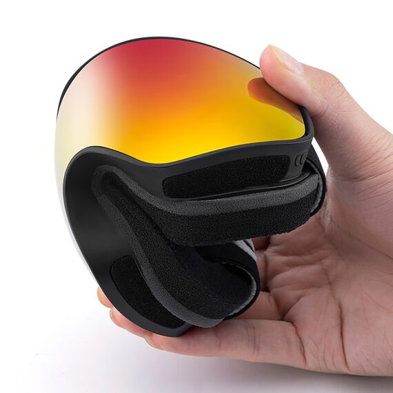 Qunature Black Ski Goggles Kids (Size M/L) - Black | Techbox