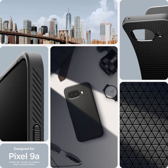 Spigen Liquid Air Case for Google Pixel 9A - Matte Black - Uncategorized Cases (2) - Cases - Techbox