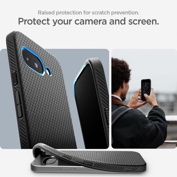 Spigen Liquid Air Case for Google Pixel 9A - Matte Black - Uncategorized Cases (2) - Cases - Techbox