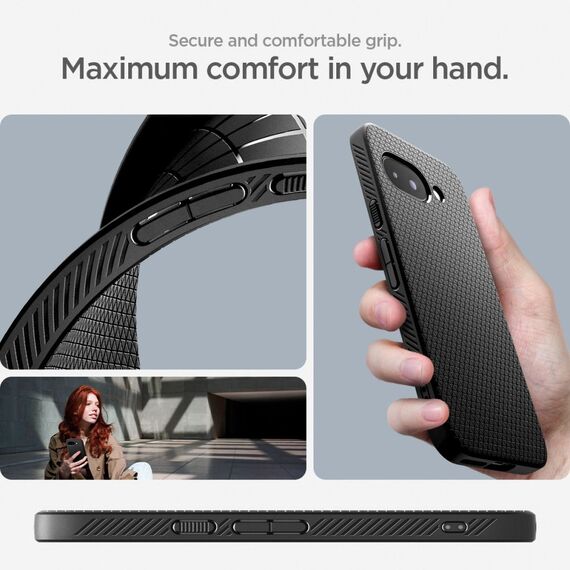 Spigen Liquid Air Case for Google Pixel 9A - Matte Black - Uncategorized Cases (2) - Cases - Techbox