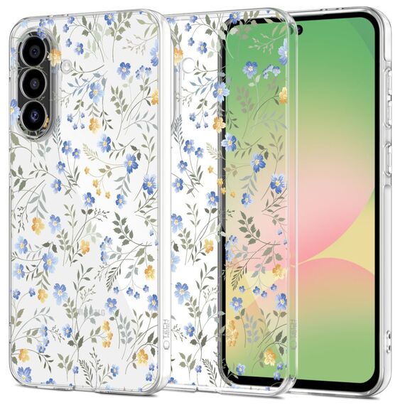 Tech-Protect FlexAir Case for Samsung Galaxy A56 5G - Daisies with Leaves - Samsung Cases - Cases - Techbox