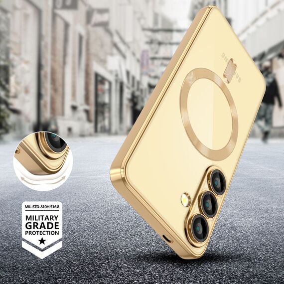 Tech-Protect MagFlex MagSafe Case for Samsung Galaxy A56 5G - Transparent Gold | Techbox