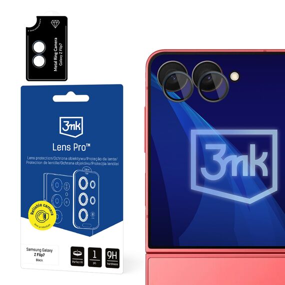 3mk Lens Protection Pro Camera Glass for Samsung Galaxy Z Flip 7 - Black | Techbox