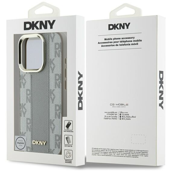 DKNY Checkered Pattern Magsafe iPhone 16 Pro Max Case - Beige | Techbox