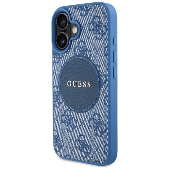 Guess 4G Circle Classic Logo MagSafe case for iPhone 16 - blue - Apple Cases - Cases - Techbox