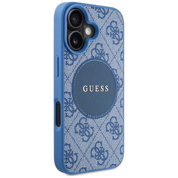 Guess 4G Circle Classic Logo MagSafe case for iPhone 16 - blue - Apple Cases - Cases - Techbox