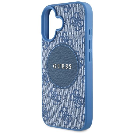 Guess 4G Circle Classic Logo MagSafe case for iPhone 16 - blue - Apple Cases - Cases - Techbox