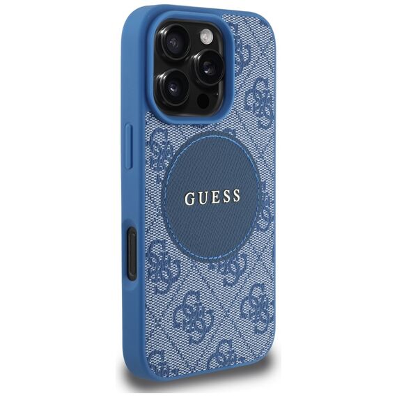 Guess 4G Circle Classic Logo MagSafe case for iPhone 16 Pro Max - blue | Techbox