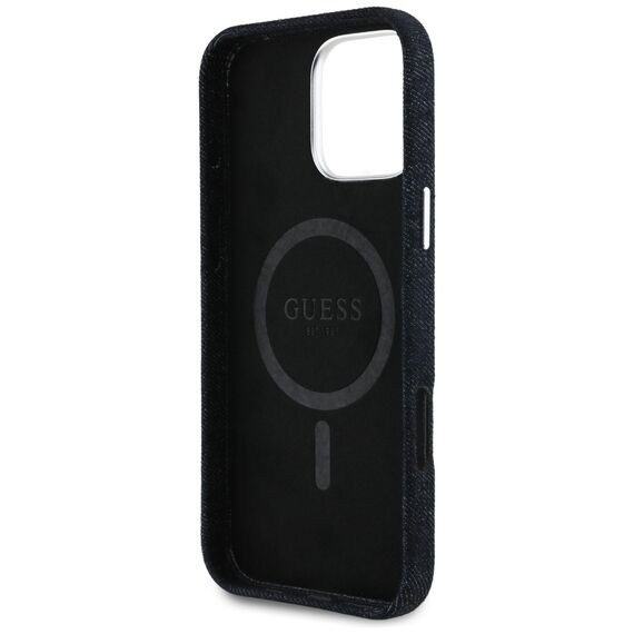 Guess Denim Triangle Logo MagSafe case for iPhone 16 Pro - black - Apple Cases - Cases - Techbox