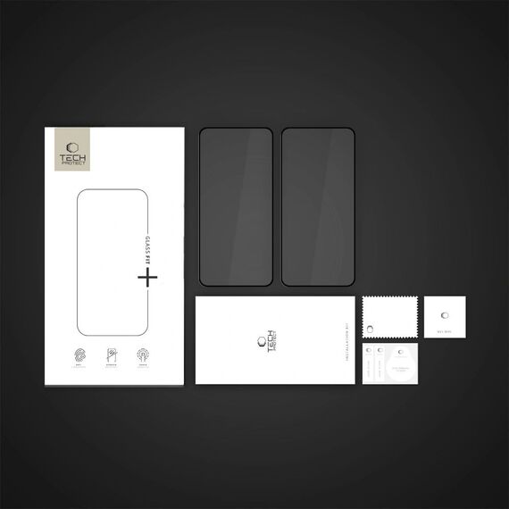 Tech-Protect Glass Fit+ 2-pack tempered glass for Nothing Phone 3A / 3A Pro - black - Rest Brands - Screen & Camera Protection - Techbox