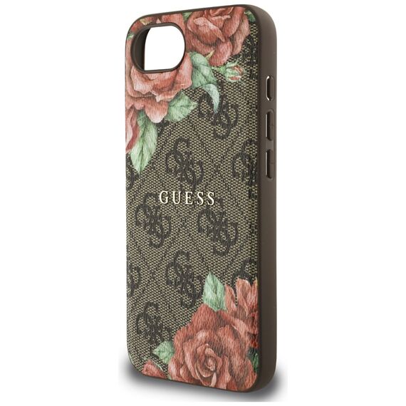 Guess 4G Flowers Print MagSafe case for iPhone 16e - brown | Techbox