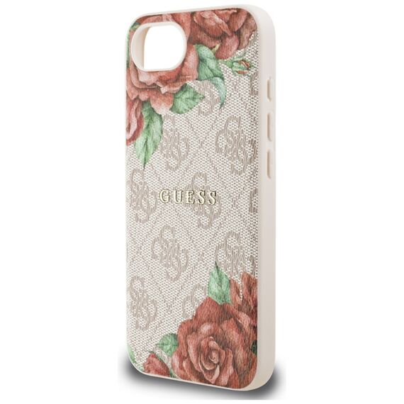 Guess 4G Flowers Print MagSafe iPhone 16e Case - Pink | Techbox