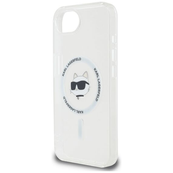 Karl Lagerfeld IML Metal Choupette Head MagSafe iPhone 16e Case - White | Techbox
