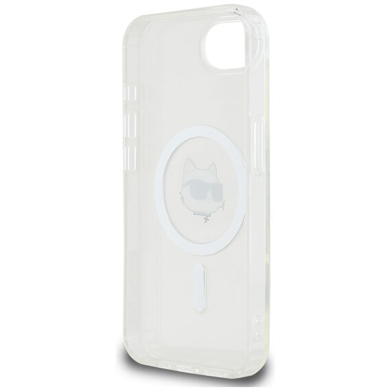 Karl Lagerfeld IML Metal Choupette Head MagSafe iPhone 16e Case - White | Techbox