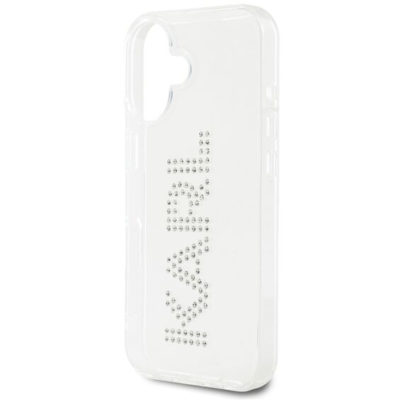Karl Lagerfeld IML Rhinestones Logo iPhone 16 Case - Transparent | Techbox