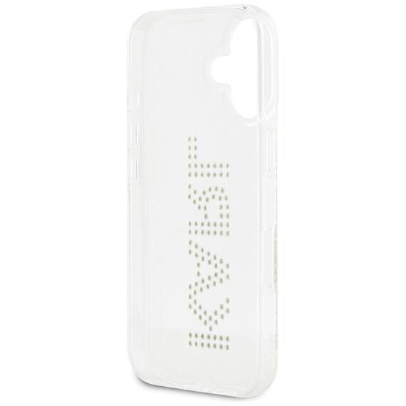 Karl Lagerfeld IML Rhinestones Logo iPhone 16 Case - Transparent | Techbox