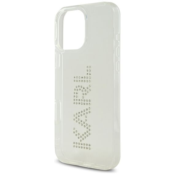 Karl Lagerfeld IML Rhinestones Logo iPhone 16 Pro Case - Clear | Techbox