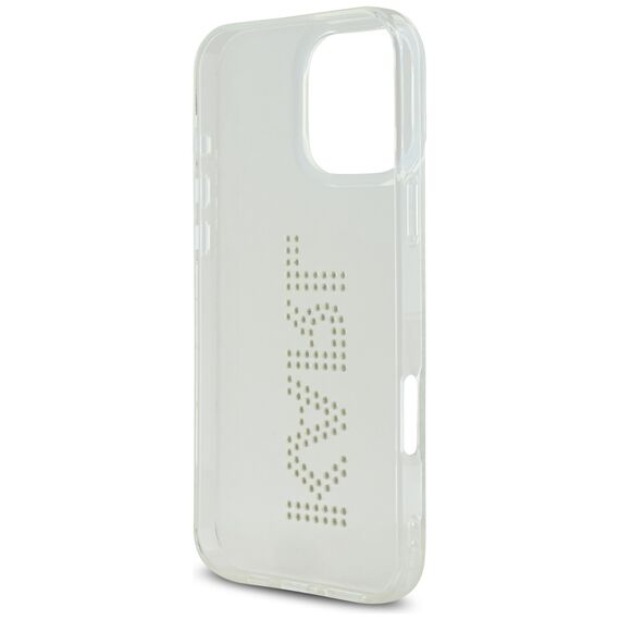 Karl Lagerfeld IML Rhinestones Logo iPhone 16 Pro Case - Clear | Techbox