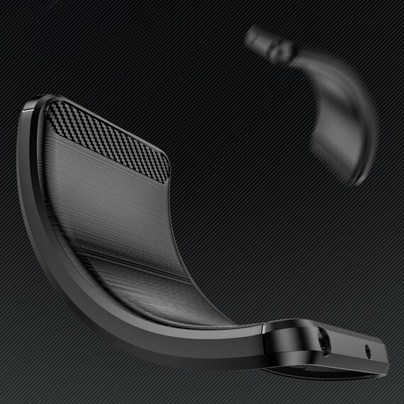 Carbon Case Flexible Silicone for Xiaomi Poco X7 - Black | Techbox
