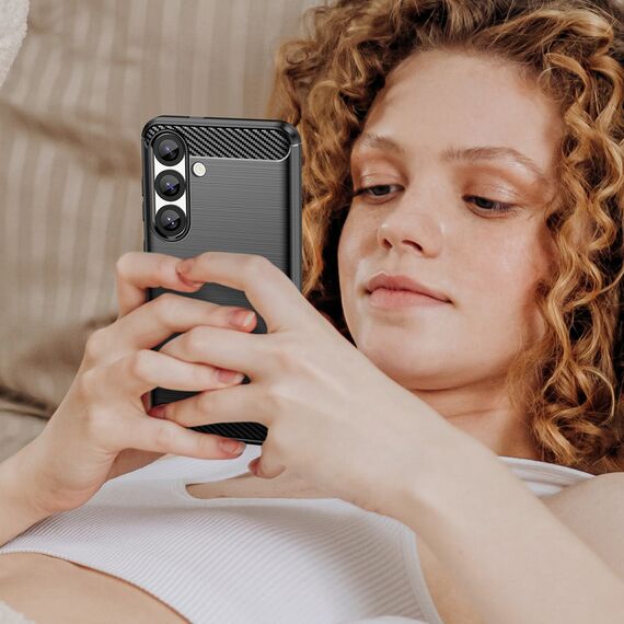 Carbon Case Flexible Silicone for Xiaomi Poco X7 Pro - Black | Techbox