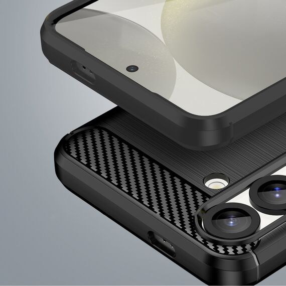 Carbon Case Flexible Silicone for Xiaomi Redmi Note 14 Pro+ 5G - Black | Techbox