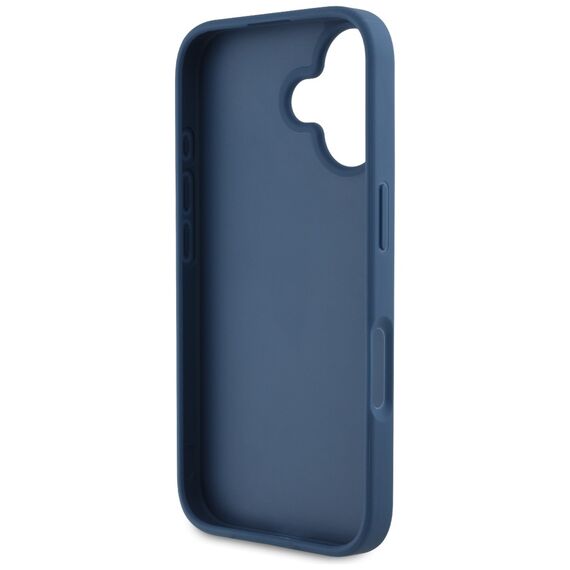 Guess Grained Roses Big 4G logo case for iPhone 16 - blue | Techbox