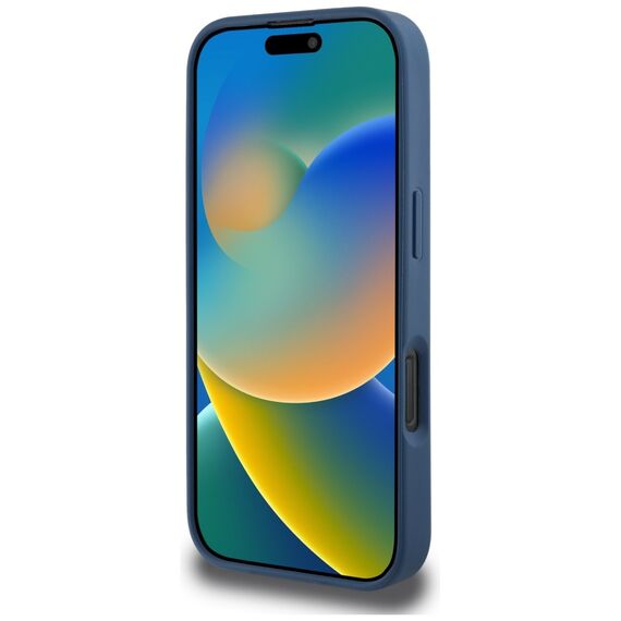 Guess Grained Roses Big 4G logo case for iPhone 16 Pro Max - blue | Techbox