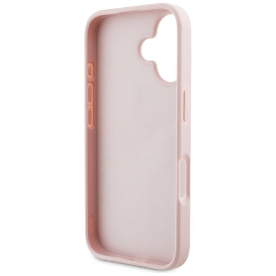 Guess Grained Roses Big 4G logo iPhone 16 case - pink | Techbox