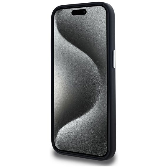 Karl Lagerfeld FW Metal Plate MagSafe iPhone 15 Case - Black | Techbox