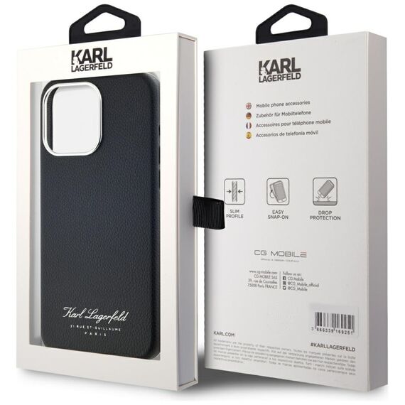 Karl Lagerfeld hotel RSG iPhone 15 Pro case - black - Uncategorized Cases (2) - Cases - Techbox
