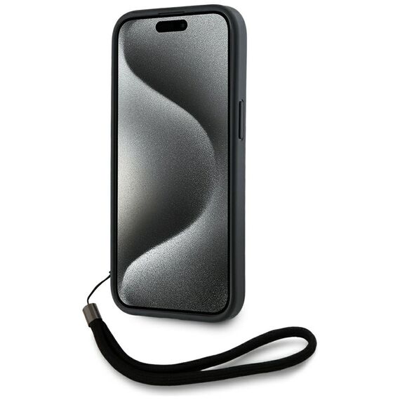 Karl Lagerfeld Saffiano Athleisure Stripes Cord iPhone 15 Pro Case - Red - Uncategorized Cases (2) - Cases - Techbox