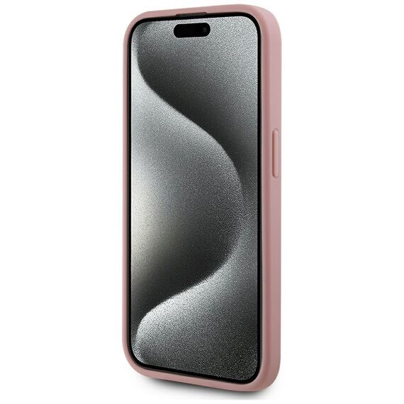 Karl Lagerfeld Wrinkled Metal Signature iPhone 15 Pro Case - Pink - Uncategorized Cases (2) - Cases - Techbox