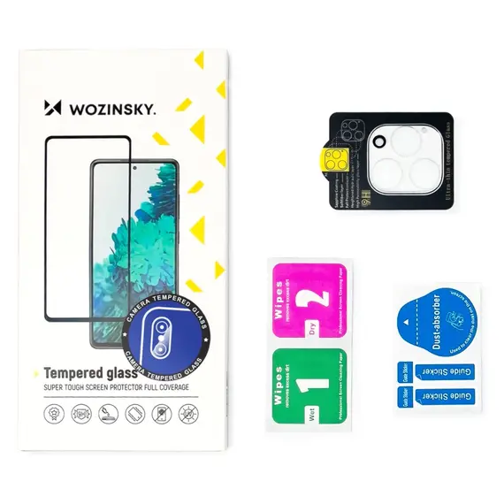 Wozinsky Full Camera Glass Tempered Glass for Xiaomi Redmi Note 14S, 2-Pack - Xiaomi - Screen & Camera Protection - Techbox