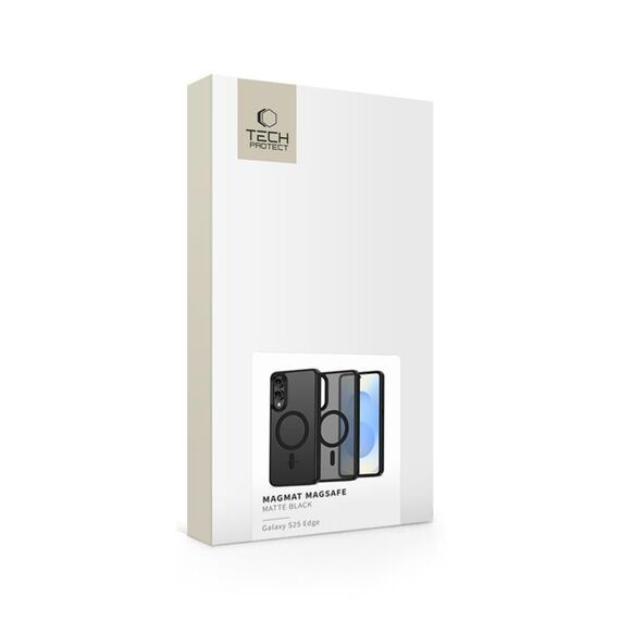 Tech-Protect MagMat MagSafe Case for Samsung Galaxy S25 Edge - Matte Black - Samsung Cases - Cases - Techbox