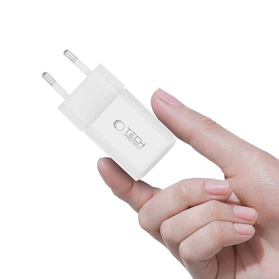 Tech-Protect NCM33W 2-port PD33W/QC3.0 wall charger - white