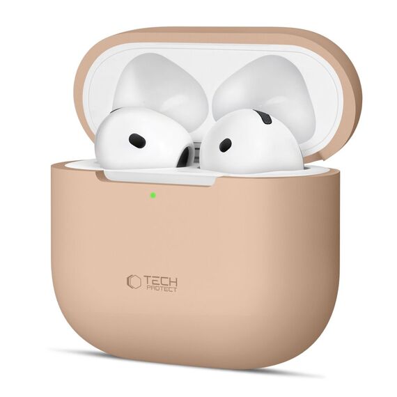 Tech-Protect Silicone Case for Apple AirPods 4 - Beige - Smartphone Accessories - Cables & Accessories - Techbox