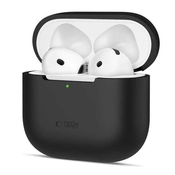 Tech-Protect Silicone Case for Apple AirPods 4 - Black - Smartphone Accessories - Cables & Accessories - Techbox
