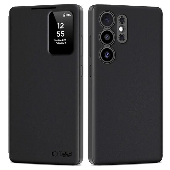 Tech-Protect Smart Wallet Case for Samsung Galaxy S25 Ultra - Matte Black - Samsung Cases - Cases - Techbox