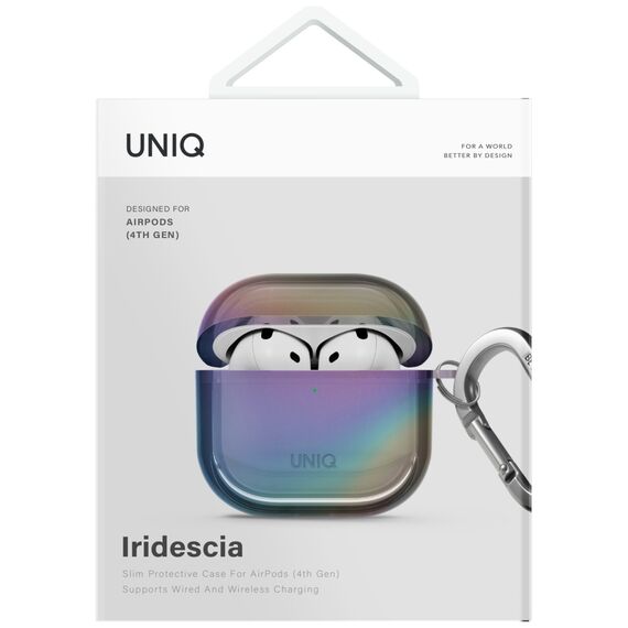 Uniq Iridescia AirPods 4 Hang Case - Holo Multicolor - Smartphone Accessories - Cables & Accessories - Techbox