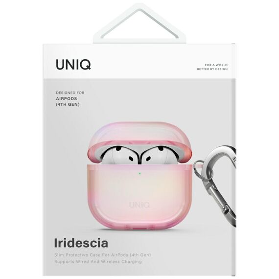 Uniq Iridescia AirPods 4 Hang Case - Holo Pink | Techbox