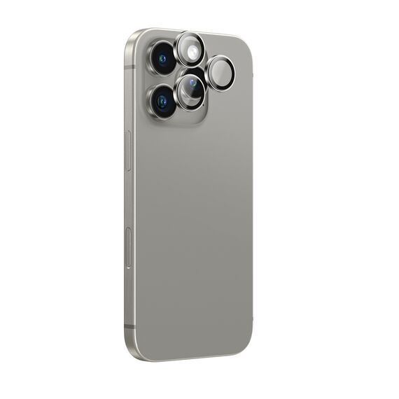AmazingThing AR Aluminum 3 Lens Glass with Camera Lens Frame for iPhone 16 Pro / 16 Pro Max - Gray | Techbox