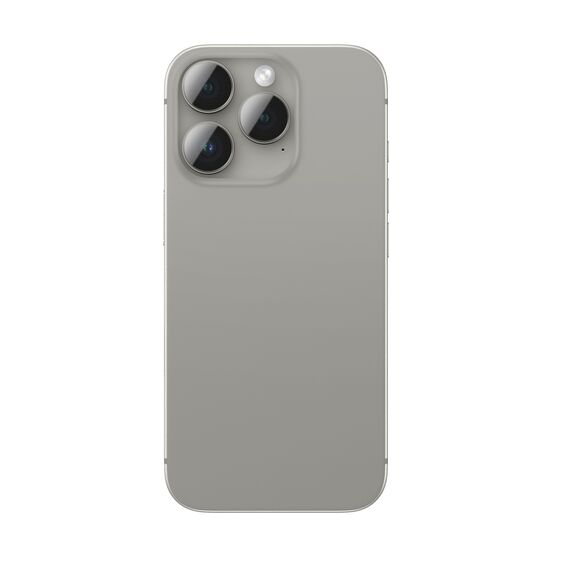 AmazingThing AR Aluminum 3 Lens Glass with Camera Lens Frame for iPhone 16 Pro / 16 Pro Max - Gray | Techbox