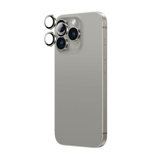 AmazingThing AR Aluminum 3 Lens Glass with Camera Lens Frame for iPhone 16 Pro / 16 Pro Max - Gray | Techbox