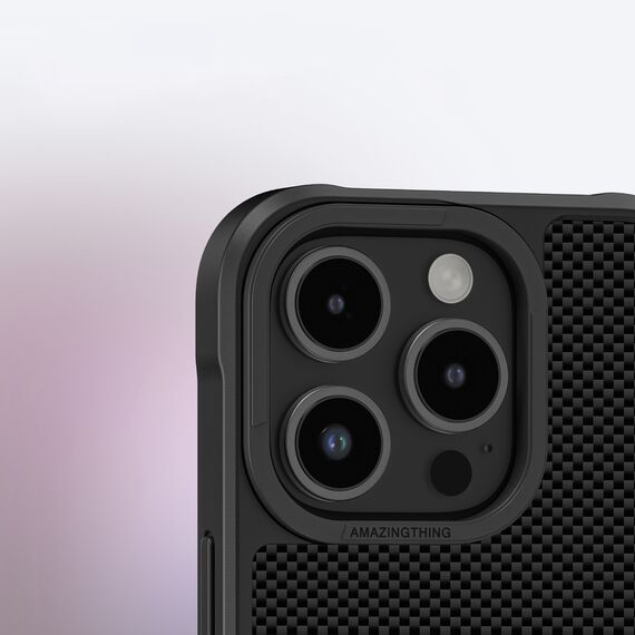AmazingThing Titan Max Case with 600D Aramid Fibers for iPhone 16 Pro - Black | Techbox