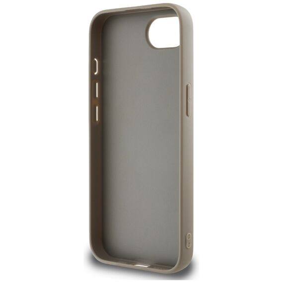 DKNY Repeat Texture Pattern with Tonal Stripe iPhone 16e Case - Beige | Techbox